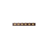 Nordal Edgy coat rack with 6 hooks brown - 4191 Nordal Edgy coat rack with 6 hooks brown - 4191