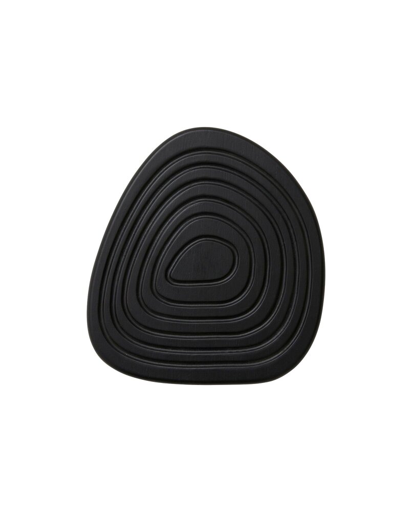 Nordal Sous-verres Enoki noirs, lot de 6 pièces - 7181