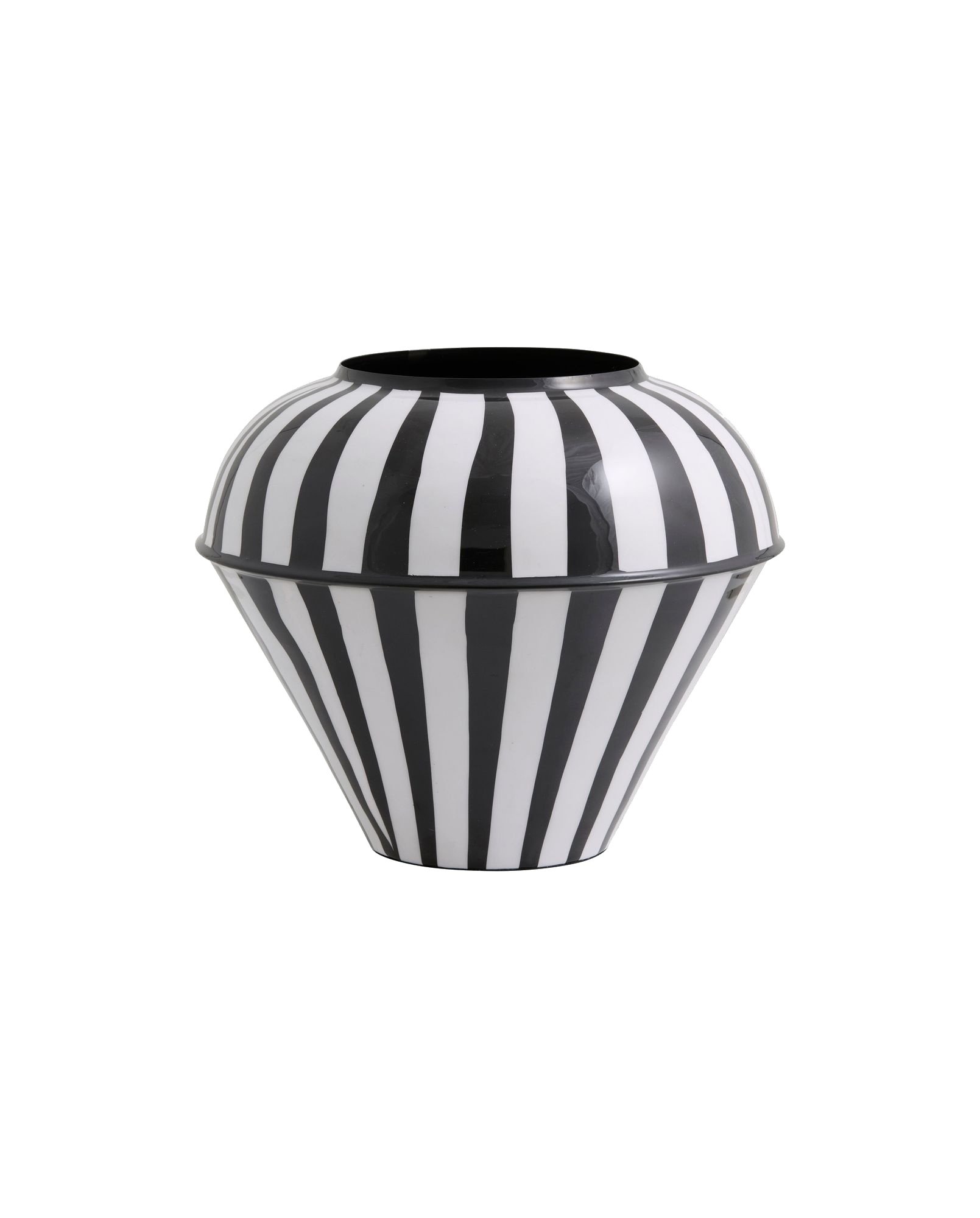 Nordal Sipura Vase schwarz/weiß