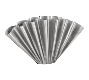 House Doctor Flood Vase gebürstetes Silber