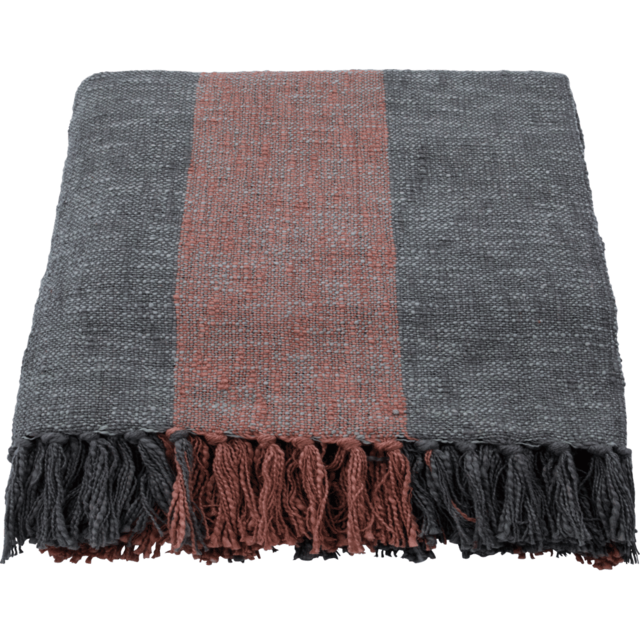 House Doctor Plaid Ponra kaki/rouge brûlé - 900000612