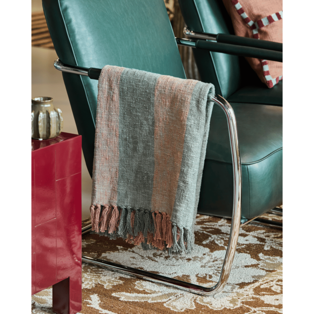 House Doctor Plaid Ponra kaki/rouge brûlé - 900000612