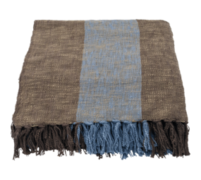 House Doctor Ponra plaid marrone/azzurro chiaro House Doctor Ponra plaid marrone/azzurro chiaro