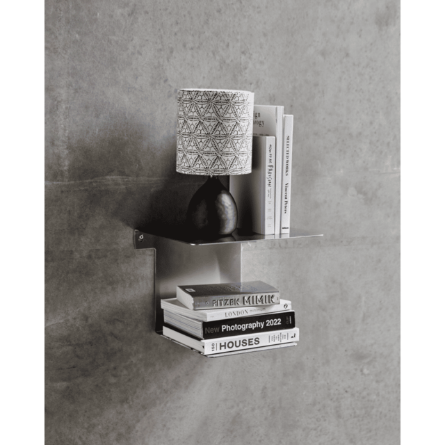 House Doctor Book wandplank geborsteld zilver - 208582075