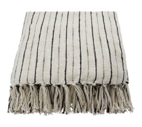 House Doctor Linjer rutete off-white/svart