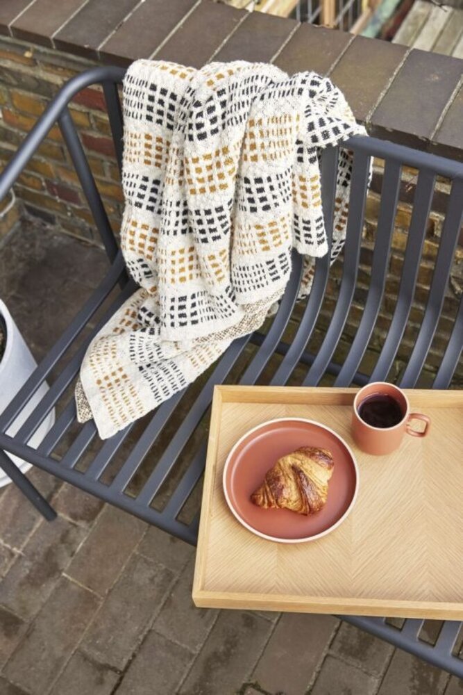 Hubsch Banco de exterior Villa negro - 142001 Hubsch Banco de exterior Villa negro - 142001