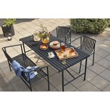 Hubsch Villa outdoor bench black - 142001 Hubsch Villa outdoor bench black - 142001