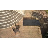 Hubsch Villa outdoor bench black - 142001 Hubsch Villa outdoor bench black - 142001