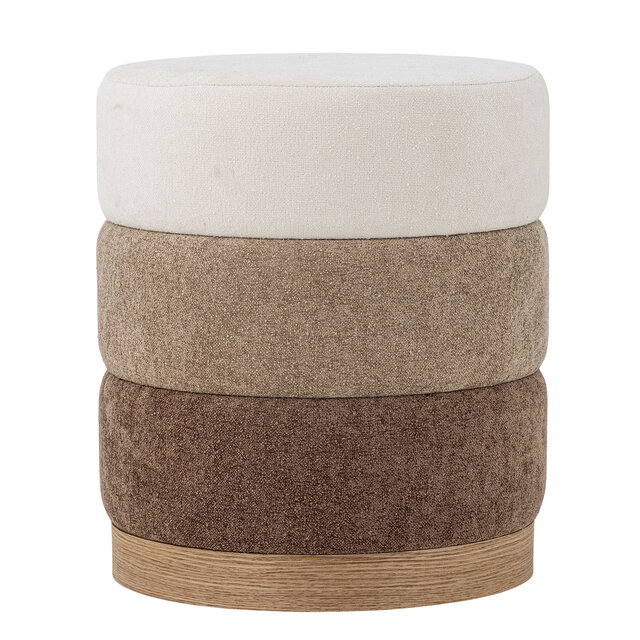 Bloomingville Bilbao poef bruin - 82064580