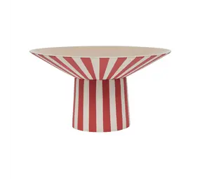 OYOY Toppu centerpiece schaal high rood OYOY Toppu centerpiece schaal high rood