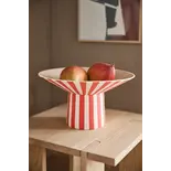 OYOY Toppu centerpiece bowl high red - L301536 OYOY Toppu centerpiece bowl high red - L301536