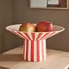 OYOY Toppu centerpiece schaal high rood - L301536 OYOY Toppu centerpiece schaal high rood - L301536