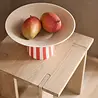 OYOY Toppu centerpiece bowl high red - L301536 OYOY Toppu centerpiece bowl high red - L301536