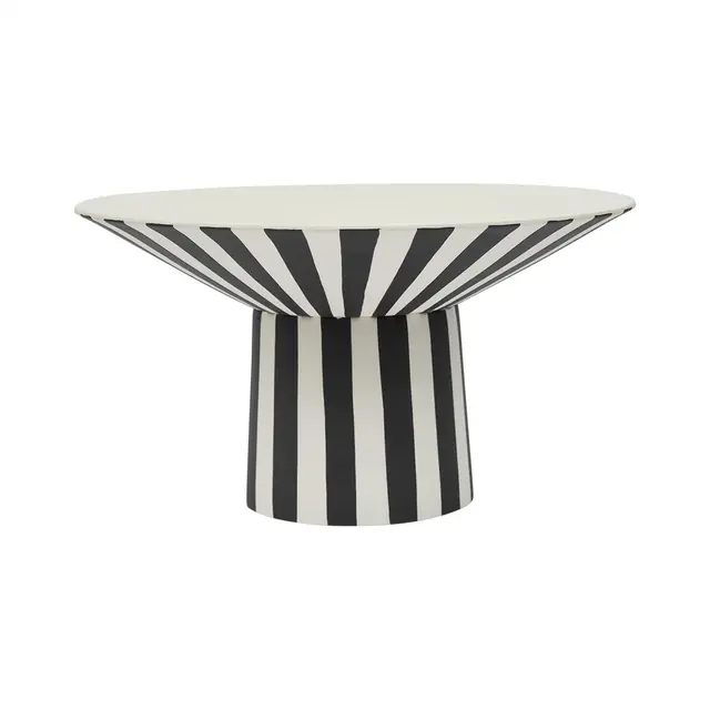 OYOY Toppu centerpiece schaal high zwart - L301534