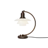 Louis Poulsen PH 2/2 Luna bordlampe i ældet messing opal - 5744172150 Louis Poulsen PH 2/2 Luna bordlampe i ældet messing opal - 5744172150
