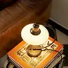 Louis Poulsen Lampe de table PH 2/2 Luna en laiton vieilli opalin - 5744172150 Louis Poulsen Lampe de table PH 2/2 Luna en laiton vieilli opalin - 5744172150