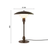 Louis Poulsen PH 3/2 bordlampe i ældet messing opal - 5744165617 Louis Poulsen PH 3/2 bordlampe i ældet messing opal - 5744165617