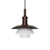 Louis Poulsen Suspension PH 3/3 laiton vieilli opale - 5741115806 Louis Poulsen Suspension PH 3/3 laiton vieilli opale - 5741115806