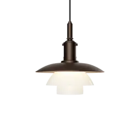 Louis Poulsen PH 3/3 hanglamp aged brass opal