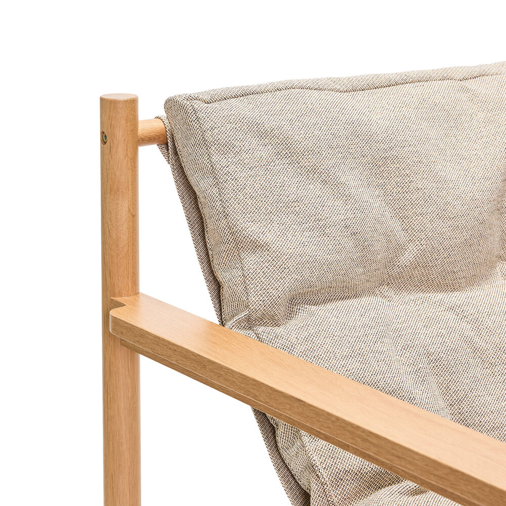 Hubsch Heritage chair with footstool - 422007 Hubsch Heritage chair with footstool - 422007