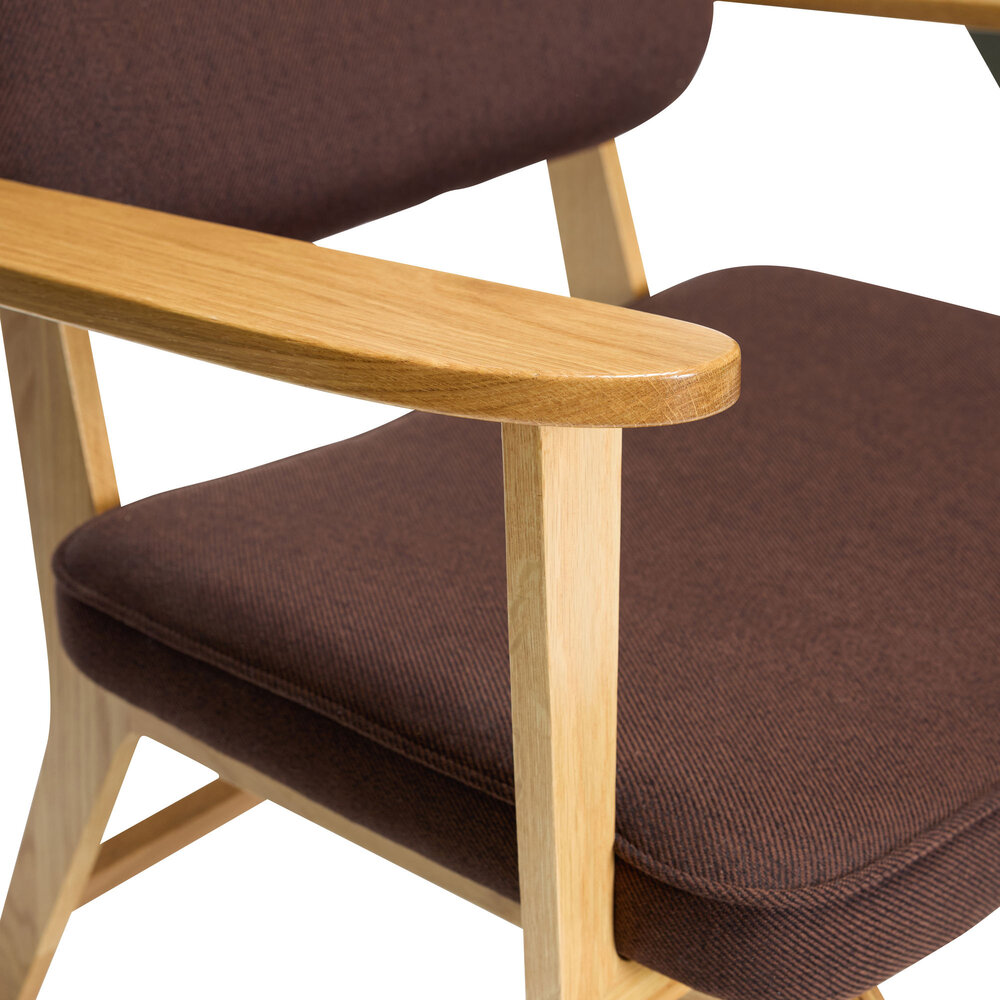 Hubsch Haze lounge chair dark brown - 022101 Hubsch Haze lounge chair dark brown - 022101