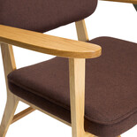 Hubsch Haze lounge chair dark brown - 022101 Hubsch Haze lounge chair dark brown - 022101