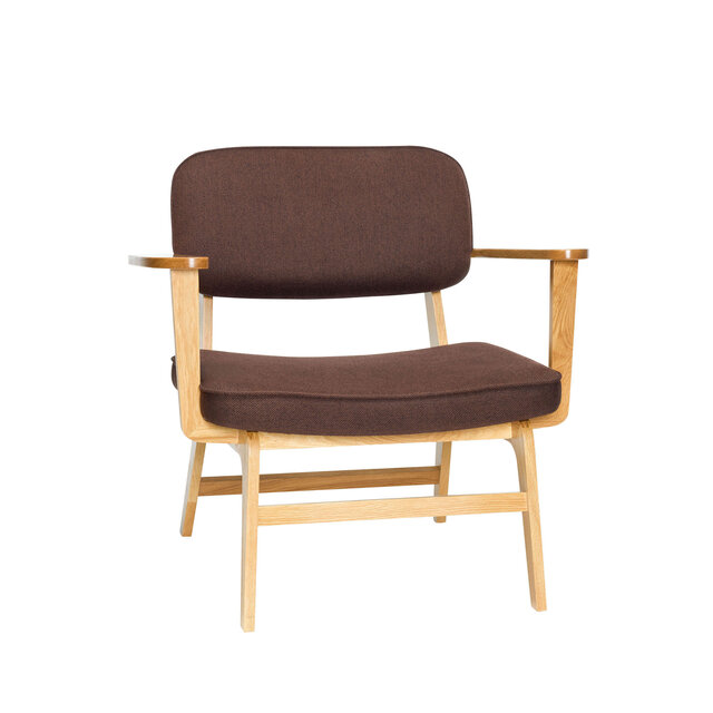 Hubsch Fauteuil Haze marron foncé - 022101 Hubsch Fauteuil Haze marron foncé - 022101