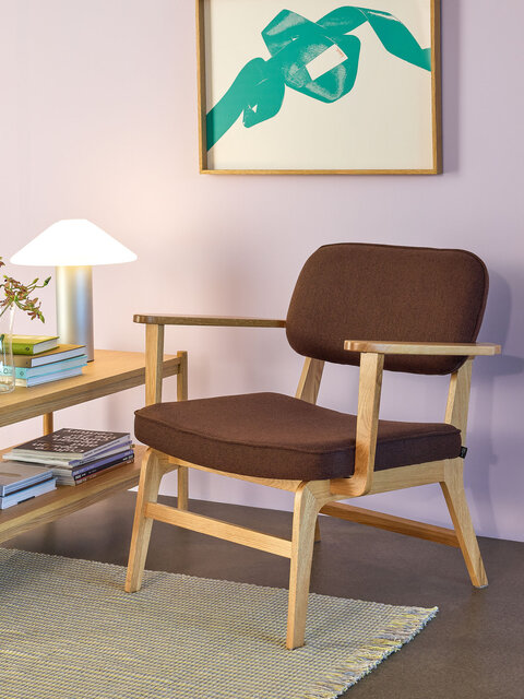 Hubsch Haze lounge chair dark brown - 022101 Hubsch Haze lounge chair dark brown - 022101