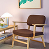Hubsch Haze Loungesessel dunkelbraun - 022101 Hubsch Haze Loungesessel dunkelbraun - 022101