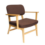 Hubsch Haze lounge chair dark brown - 022101 Hubsch Haze lounge chair dark brown - 022101