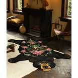 Doing Goods Tapis ours noir fleuri XL - 1.45.10.093.900.6