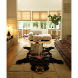 Doing Goods Alfombra de oso negro floreciente XL - 1.45.10.093.900.6