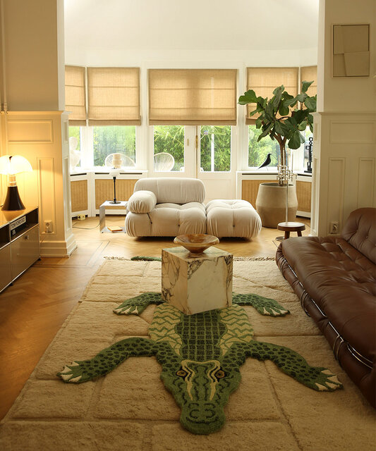 Doing Goods Coolio Crocodile rug XL - 1.45.10.060.060.6 Doing Goods Coolio Crocodile rug XL - 1.45.10.060.060.6