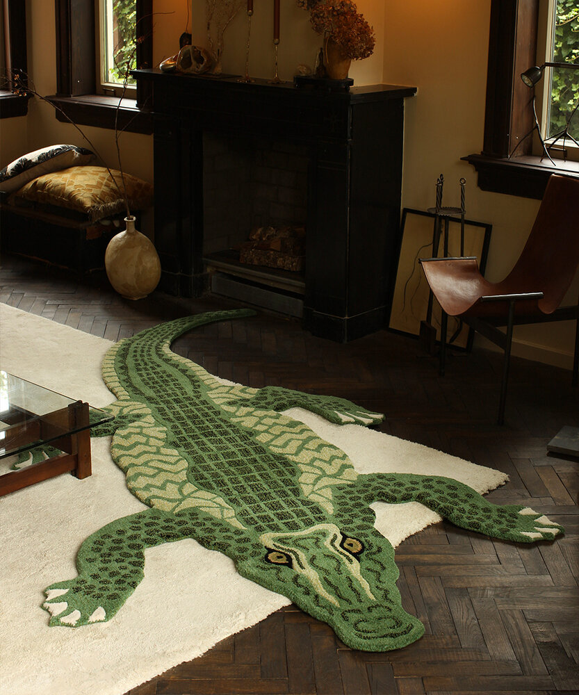 Doing Goods Coolio Crocodile rug XL - 1.45.10.060.060.6 Doing Goods Coolio Crocodile rug XL - 1.45.10.060.060.6