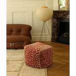 Doing Goods Pink leopard pouf small - 1.45.15.009.030.3