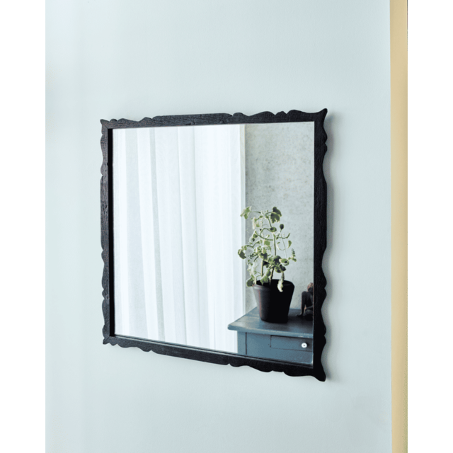 House Doctor Carve spiegel bruin 75x75cm - 900000616