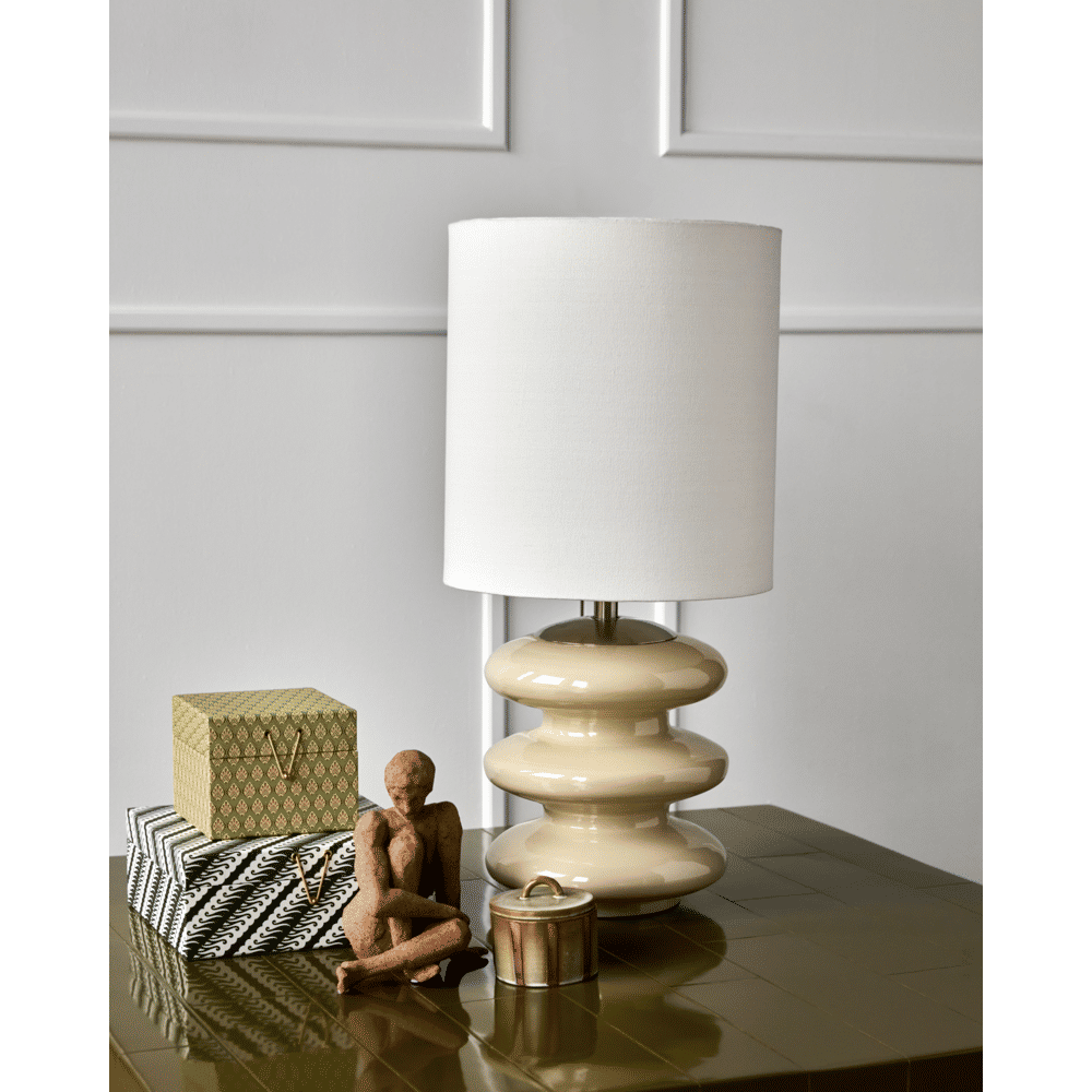 House Doctor Lampe de table Step L sable/blanc cassé - 900000274 House Doctor Lampe de table Step L sable/blanc cassé - 900000274