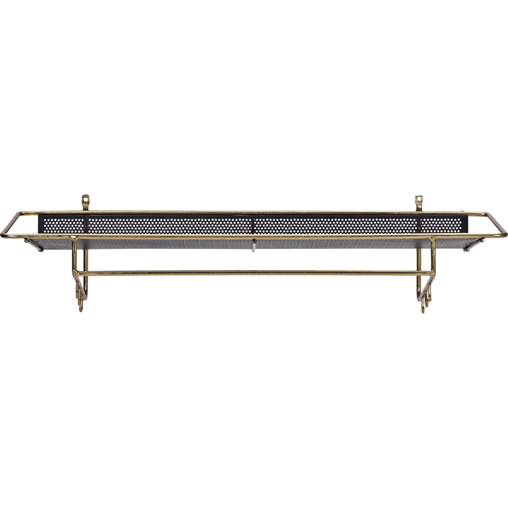 2 Tier Douchemanden Roestvrije Badkamer Caddy Hoekplanken Messing Doucherek met Haak Houder Bad Nette Opslag Organizer Accessoires Wandmontage Schroef in, Goud