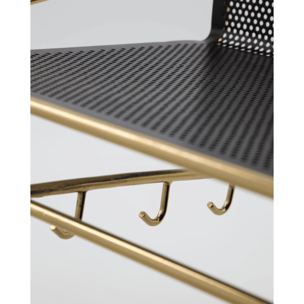 House Doctor Wally vegghylle antikk messing/svart - 900000268