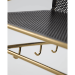 House Doctor Wally wandplank antiek messing/zwart - 900000268