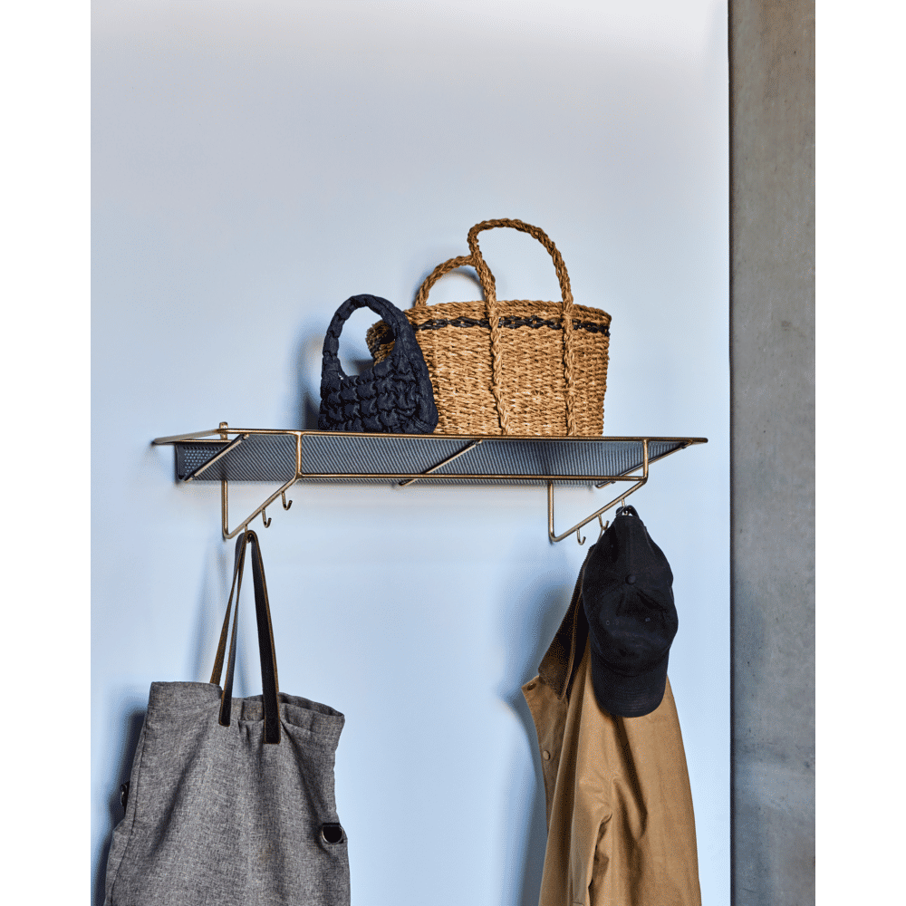 House Doctor Mensola da parete Wally ottone anticato/nero - 900000268 House Doctor Mensola da parete Wally ottone anticato/nero - 900000268