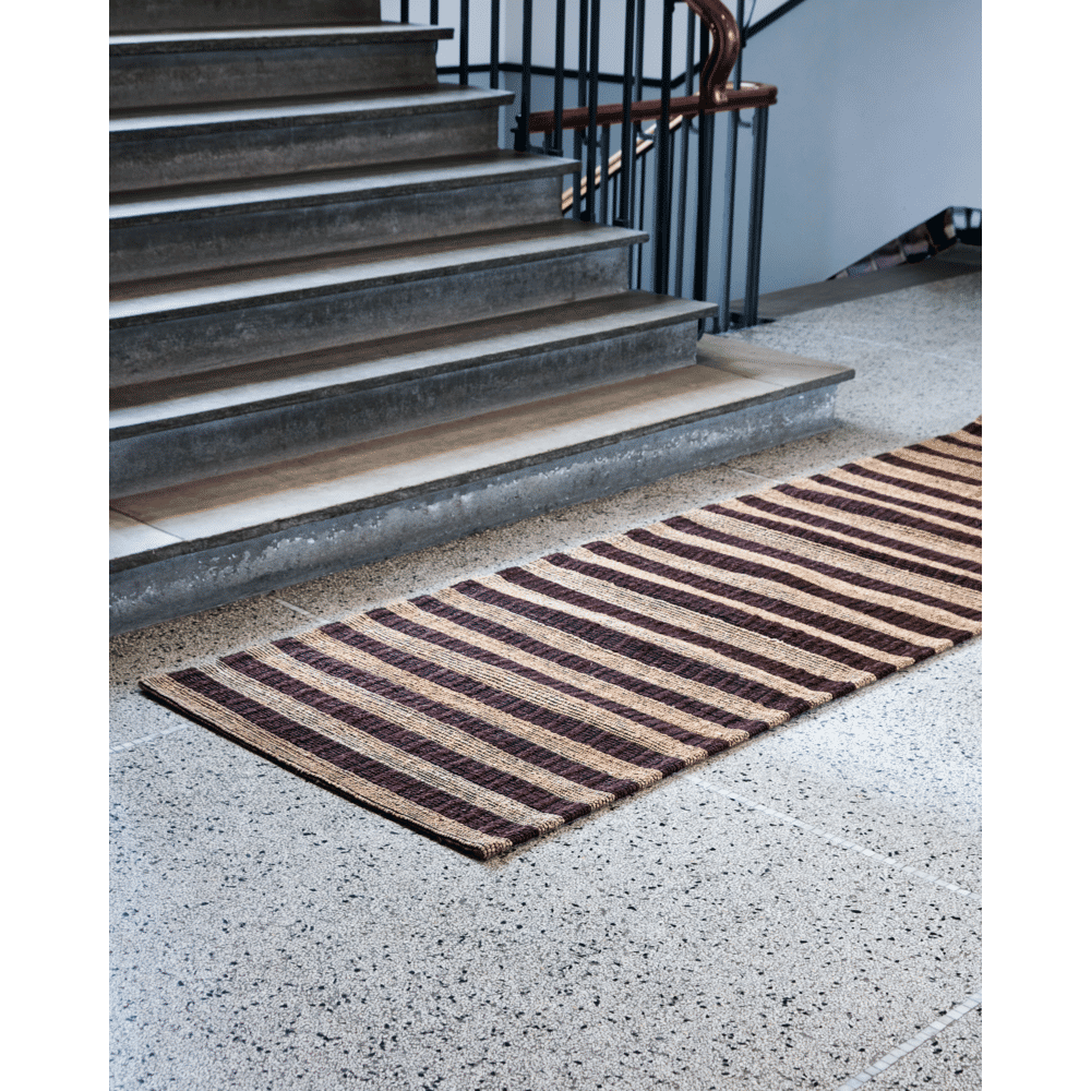House Doctor Block rug 300x90cm brown/natural - 900000166 House Doctor Block rug 300x90cm brown/natural - 900000166