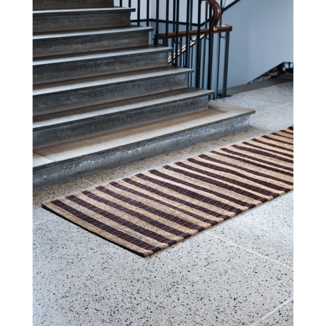 House Doctor Block vloerkleed 300x90cm bruin/naturel - 900000166