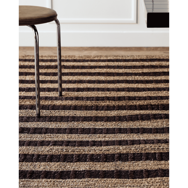 House Doctor Block vloerkleed 230x160cm bruin/naturel - 900000164