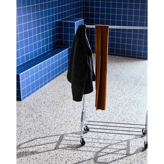 House Doctor Klesstativ til morgenkåpe, sølvfarget, 100x36x160cm - 900000076