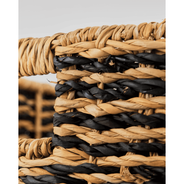 House Doctor Cesto baskets natural/black - 212470039