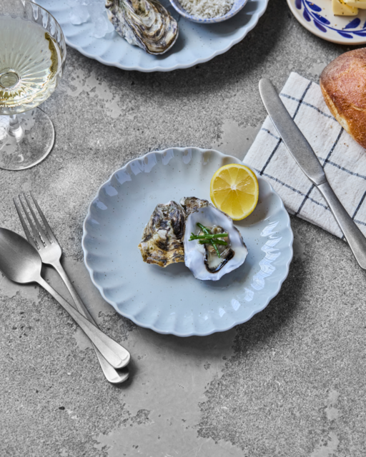 House Doctor Scallop Lunchteller, hellblau, 6er-Set - 267710017 House Doctor Scallop Lunchteller, hellblau, 6er-Set - 267710017