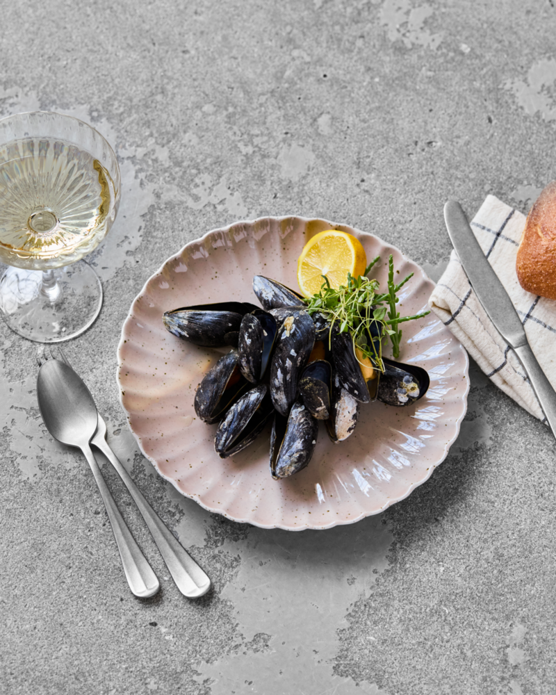 House Doctor Scallop dinerborden roze set van 6 stuks - 900000234 House Doctor Scallop dinerborden roze set van 6 stuks - 900000234