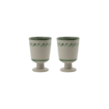 House Doctor Juego de 4 tazas Diva en blanco roto y verde - 900000469 House Doctor Juego de 4 tazas Diva en blanco roto y verde - 900000469