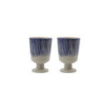 House Doctor Juego de 4 tazas Diva en blanco roto y azul - 5707644921894 House Doctor Juego de 4 tazas Diva en blanco roto y azul - 5707644921894